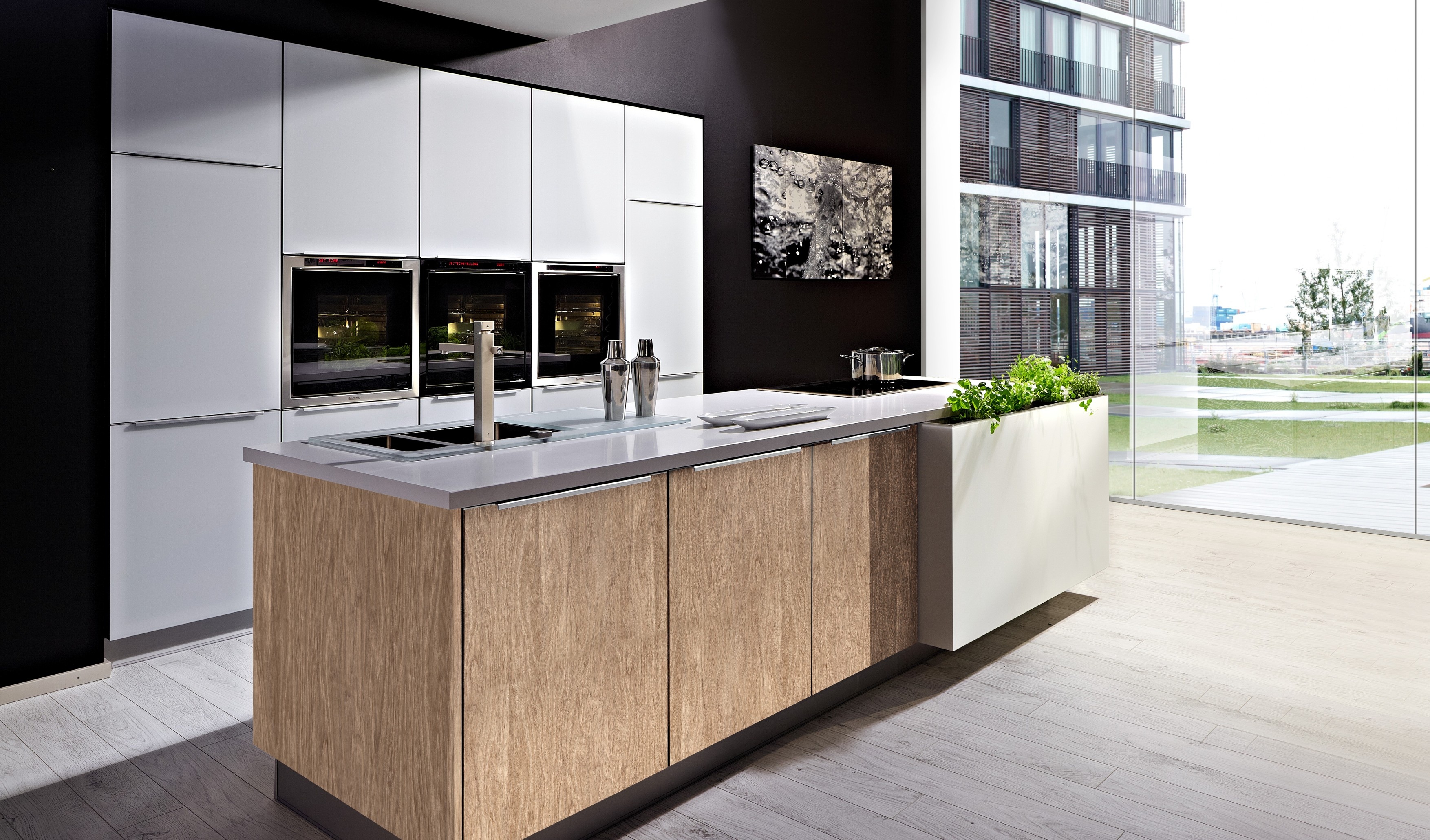 OSTER PURE QUANTUM Eiche Kücheninsel